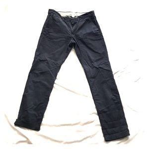 H&M Chino pants Navy waist 33 Slim fit